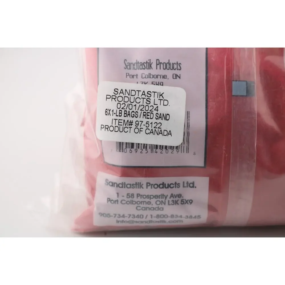 Sandtastik red colored